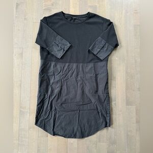 COS FABRIC BLOCKED SHORT SLEEVE SHIFT DRESS L *